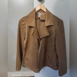 Chico's Tan Leather Jacket for Women